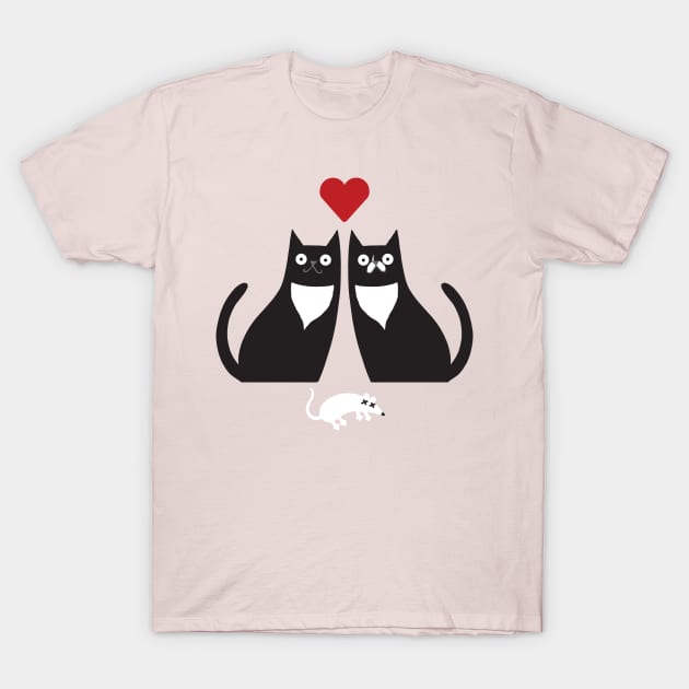 Boris and Natasha Love T-Shirt by JCPhillipps